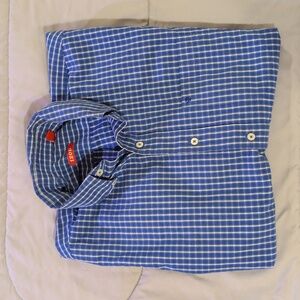 IZOD Blue Checkered Shirt